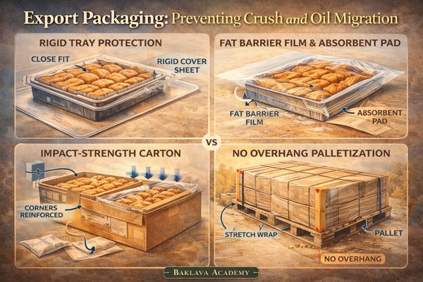 Export Packaging: Preventing Crush and Oil Migration Export Packaging: Preventing Crush and Oil Migration — Baklava Academy