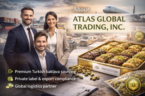 TBC A.S. export team and premium Turkish baklava sourcing concept